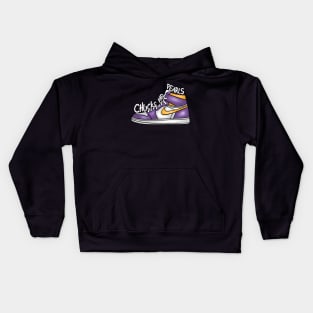 chucks and pearls Kids Hoodie